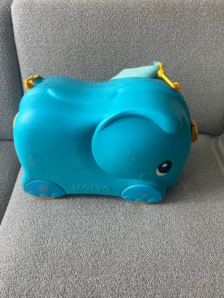 Molto Olifant Loopkoffer Blauw, Verzamelen, Ophalen of Verzenden, Zo goed als nieuw