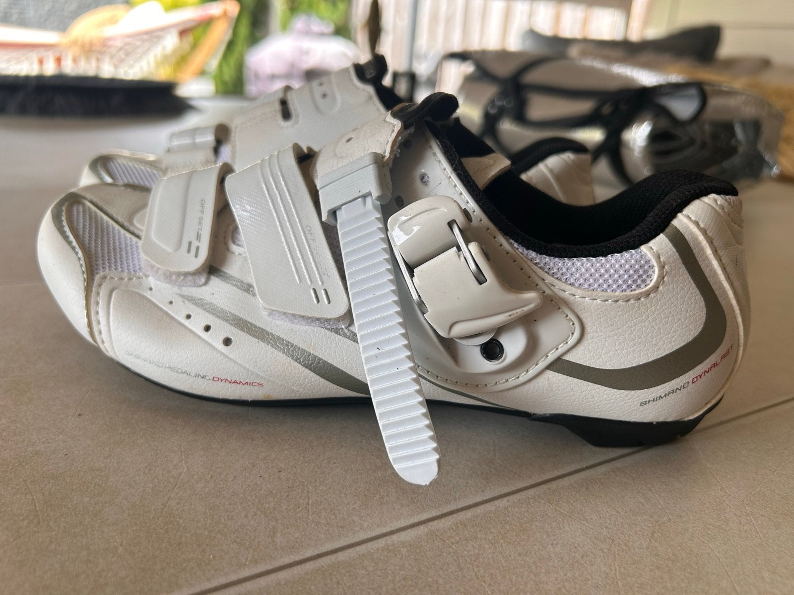 Shimano dames SPD-SL fietsschoenen - Wit mt 37, Sport en Fitness, Wielrennen, Ophalen of Verzenden, Gebruikt, Kleding