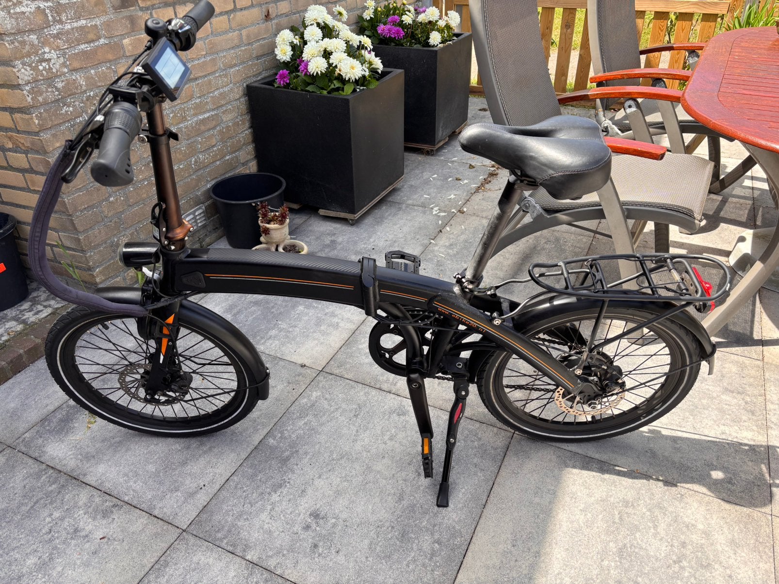 Opvouwbare elektrische fiets - Ebike20, Fietsen en Brommers, Elektrische fietsen, Zo goed als nieuw, Minder dan 47 cm, 30 tot 50 km per accu