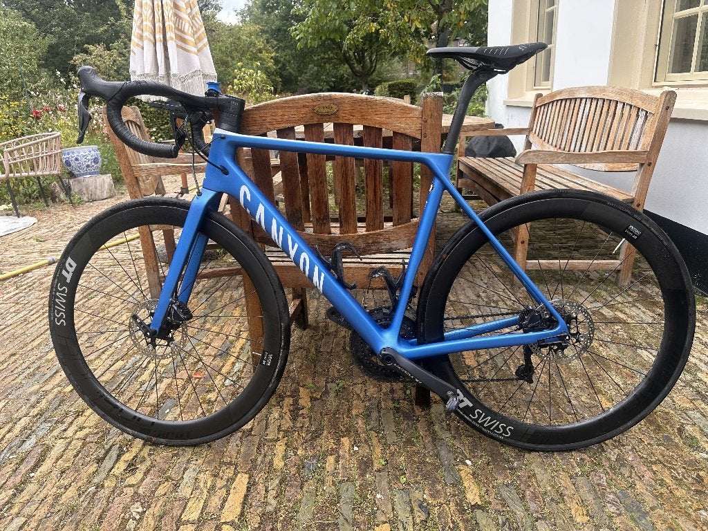 Canyon Ultimate CF SL Disc 8.0 Di2 Aero – maat M  - Swiss DT, Carbon, Heren, Zo goed als nieuw, 15 tot 20 versnellingen