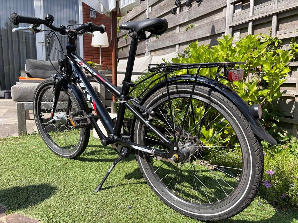 Puky Skyride 20 inch kinderfiets - Zwart, Ophalen, Zo goed als nieuw, Terugtraprem, 20 inch of meer