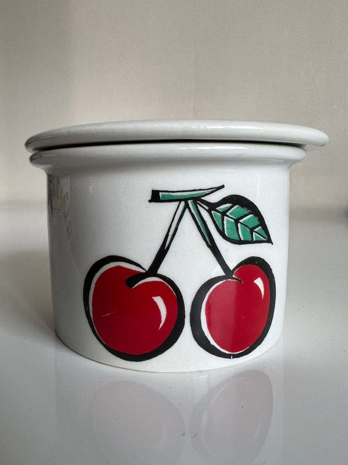 Vintage Arabia Tutti Frutti Kersen Marmeladepot U. Procopé, Ophalen of Verzenden