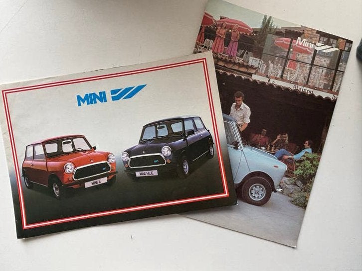 2x Mini folders uit de jaren '70 - Mini E en Mini HLE, Ophalen of Verzenden, Gelezen, Overige merken