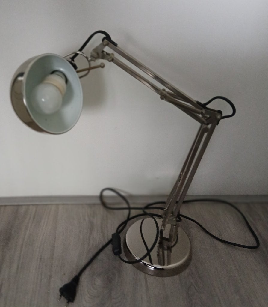 Ikea forsa bureaulamp, werkt goed, Ophalen, Gebruikt, Metaal, Minder dan 50 cm