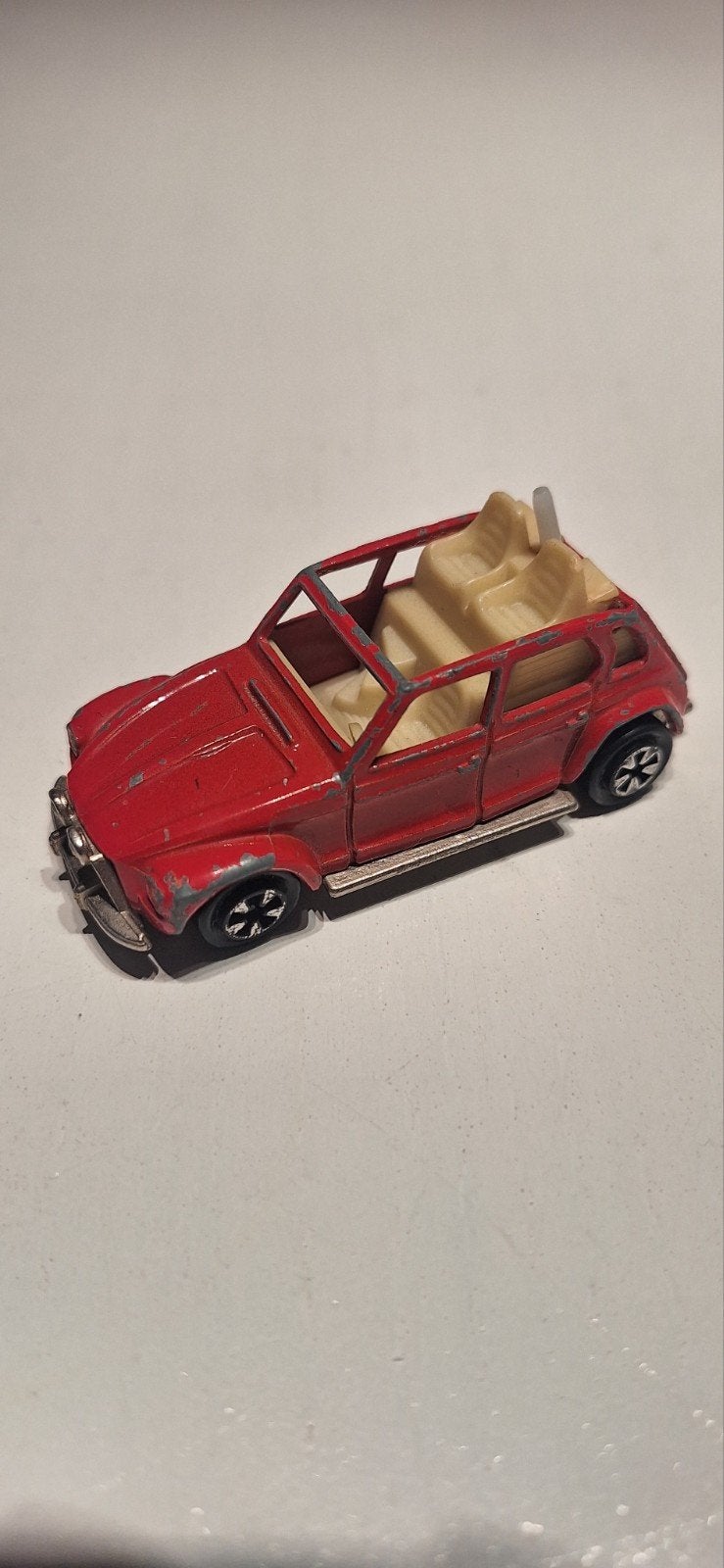 Majorette Citroën 2CV Speelgoedauto Rood - Gebruikt, Ophalen of Verzenden, Gebruikt