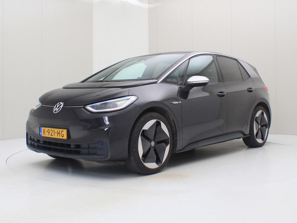 Volkswagen Id.3 58kWh 204pk 1ST Max 88% SoH [ PANO+CAMERA+20, Auto's, Volkswagen, 34 min, Zwart, 375 min, ID.3