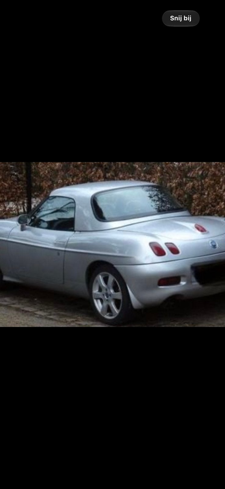 Hardtop Fiat Barchetta grijs, Ophalen, Gebruikt, Fiat