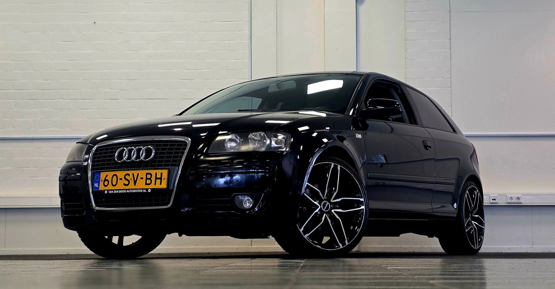 Audi A3 1.6 FSI Ambition Clima 19"LM velgen Android Garantie, Voorwielaandrijving, Gebruikt, Zwart, 116 pk