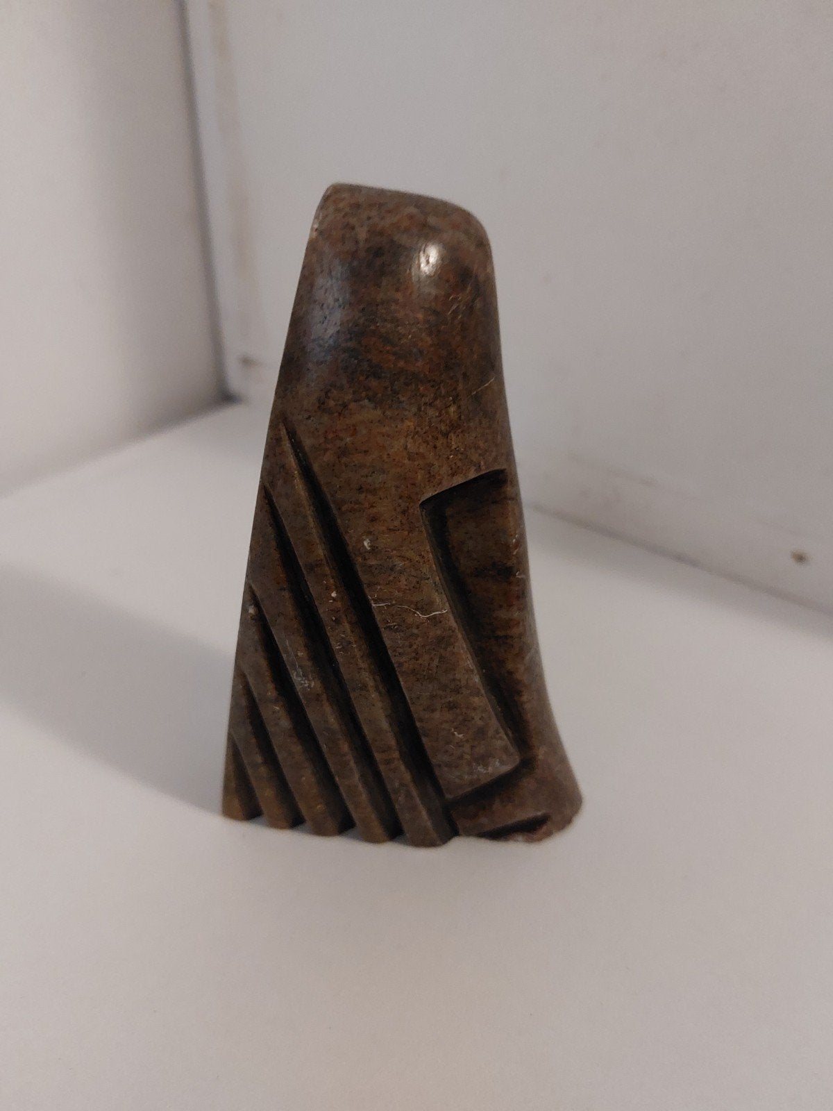 Spekstenen beeldje - Abstracte vorm - 10x6 cm, Antiek en Kunst, Ophalen of Verzenden
