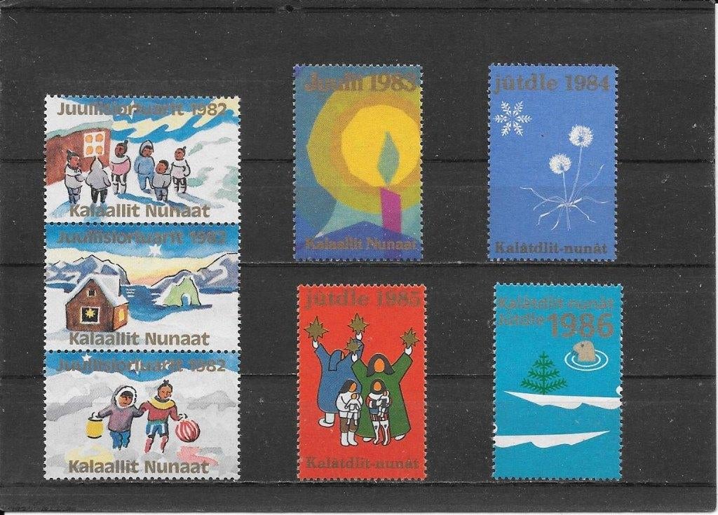 Groenland diverse Jul zegels, Ophalen of Verzenden, Denemarken, Postfris