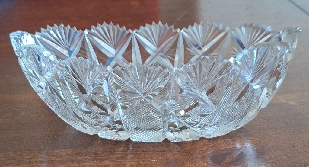 Schaaltje van kristal, Schaal, Ophalen of Verzenden, Ovaal, Glas