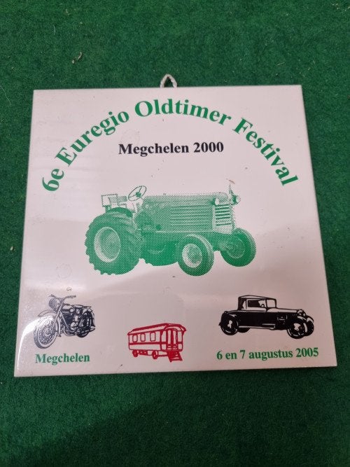 Wandtegel oldtimer festival megchelen, Ophalen of Verzenden, 'T Olde Gre-j, Info@toldegrej.nl, Endepoelstraat 20f Didam