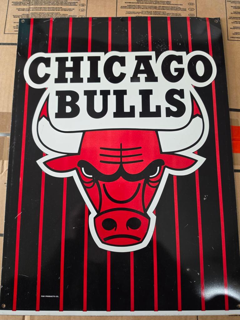 Vingage chicago bulls bord 1989, Ophalen of Verzenden, Buitenlandse clubs, Overige typen