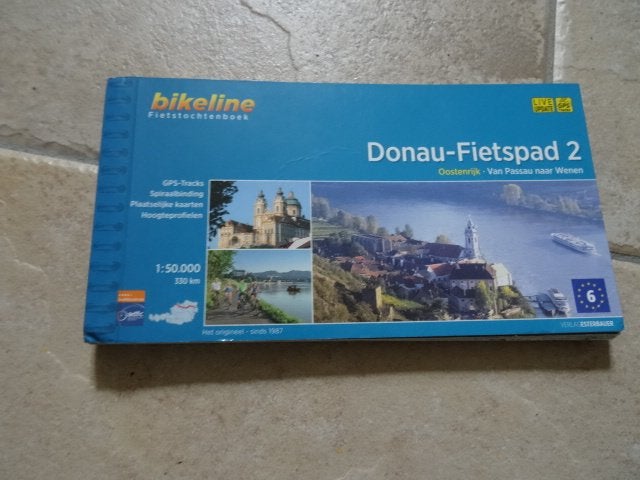 Bikeline Donau Radweg deel 2 en 3, Overige merken, Fiets- of Wandelgids, Europa, Ophalen of Verzenden