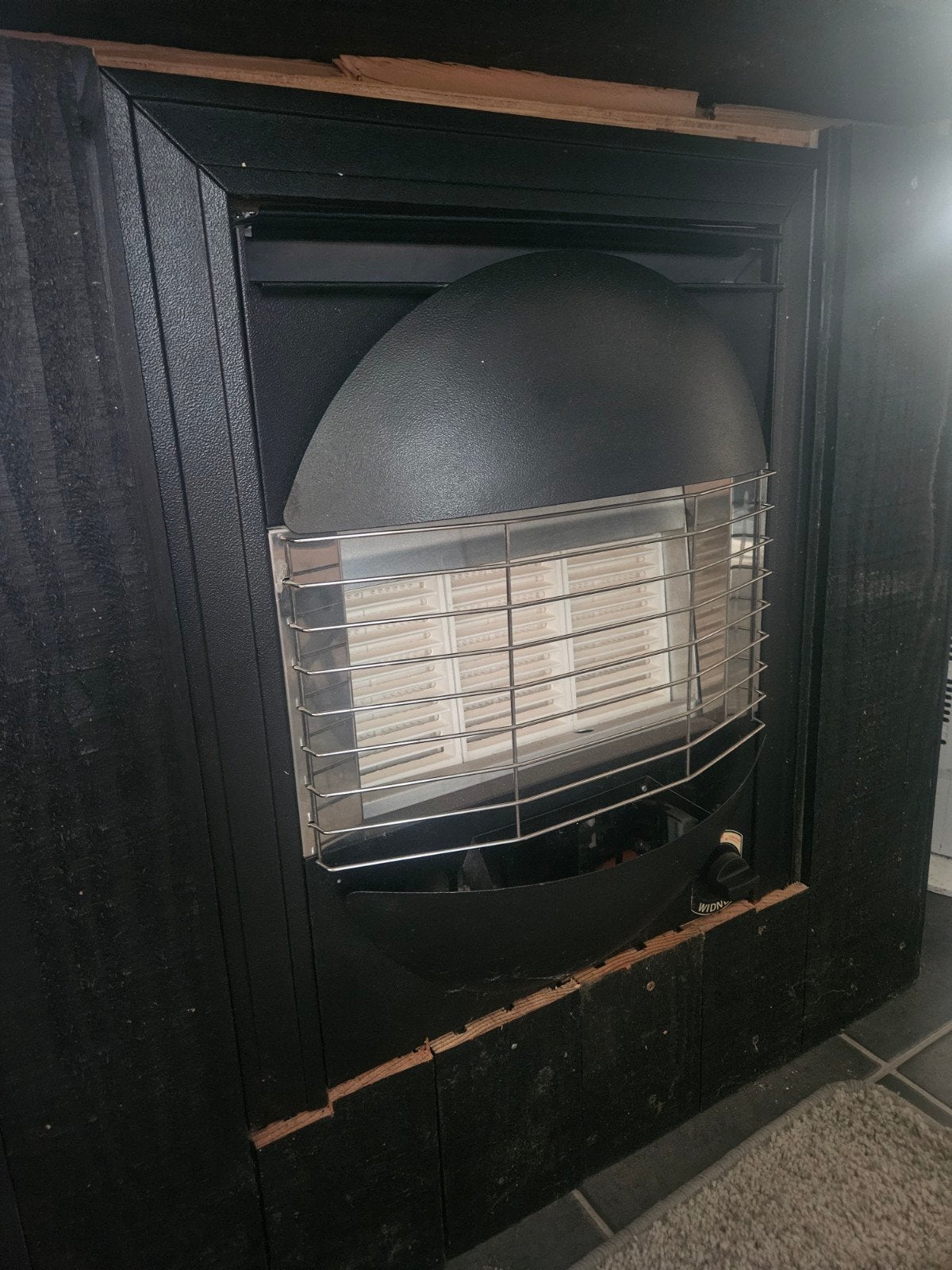Gaskachel voor stacaravan of chalet, Ophalen
