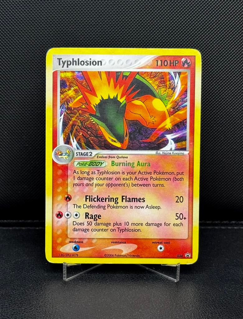 Typhlosion Holo 034 Promo Kaart 2006, Ophalen of Verzenden, Zo goed als nieuw