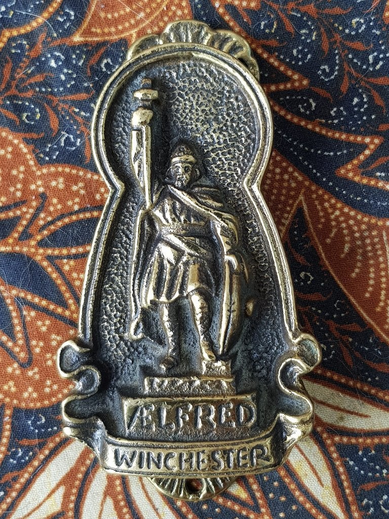 Aelfred of Winchester antieke deurklopper uit Engeland., Ophalen of Verzenden, Koper