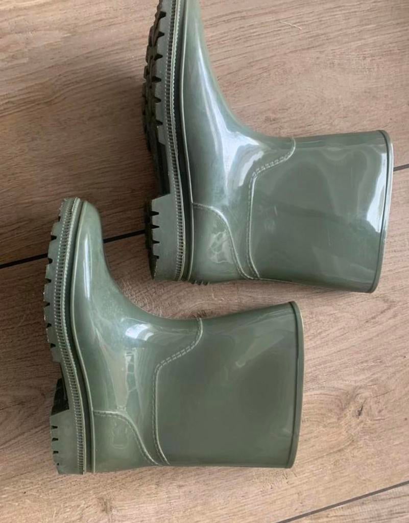 Leuke groene regenlaarzen maat 35, Ophalen of Verzenden, Zo goed als nieuw
