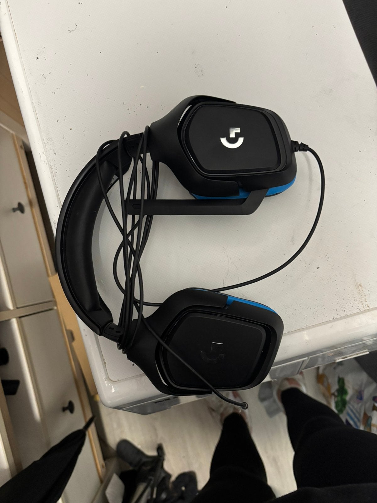 Logitech headset incl mic, Gaming, Logitech, Ophalen of Verzenden, Zo goed als nieuw