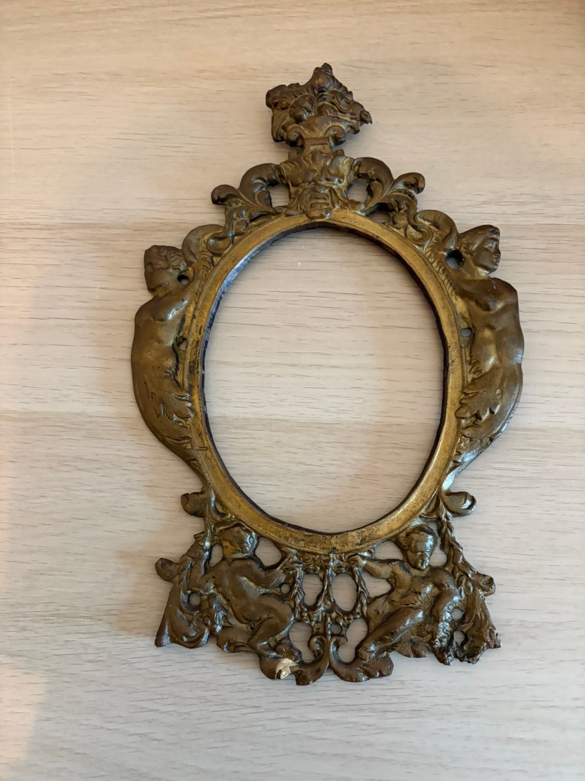 Oude koperen lijst, Ophalen of Verzenden