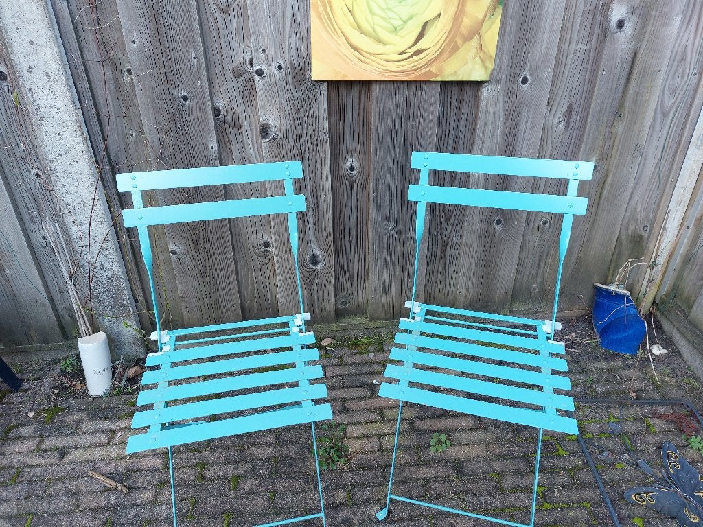 bistro stoelen, Overige materialen, Gebruikt, Stoel, Ophalen