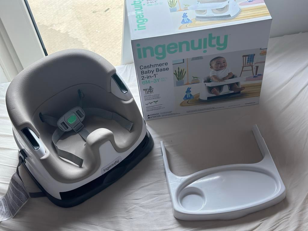Ingenuity Cashmere Baby Base 2-in-1 Zitje met Eetblad, Ophalen of Verzenden, Zo goed als nieuw, Overige typen, Aanschuifbaar