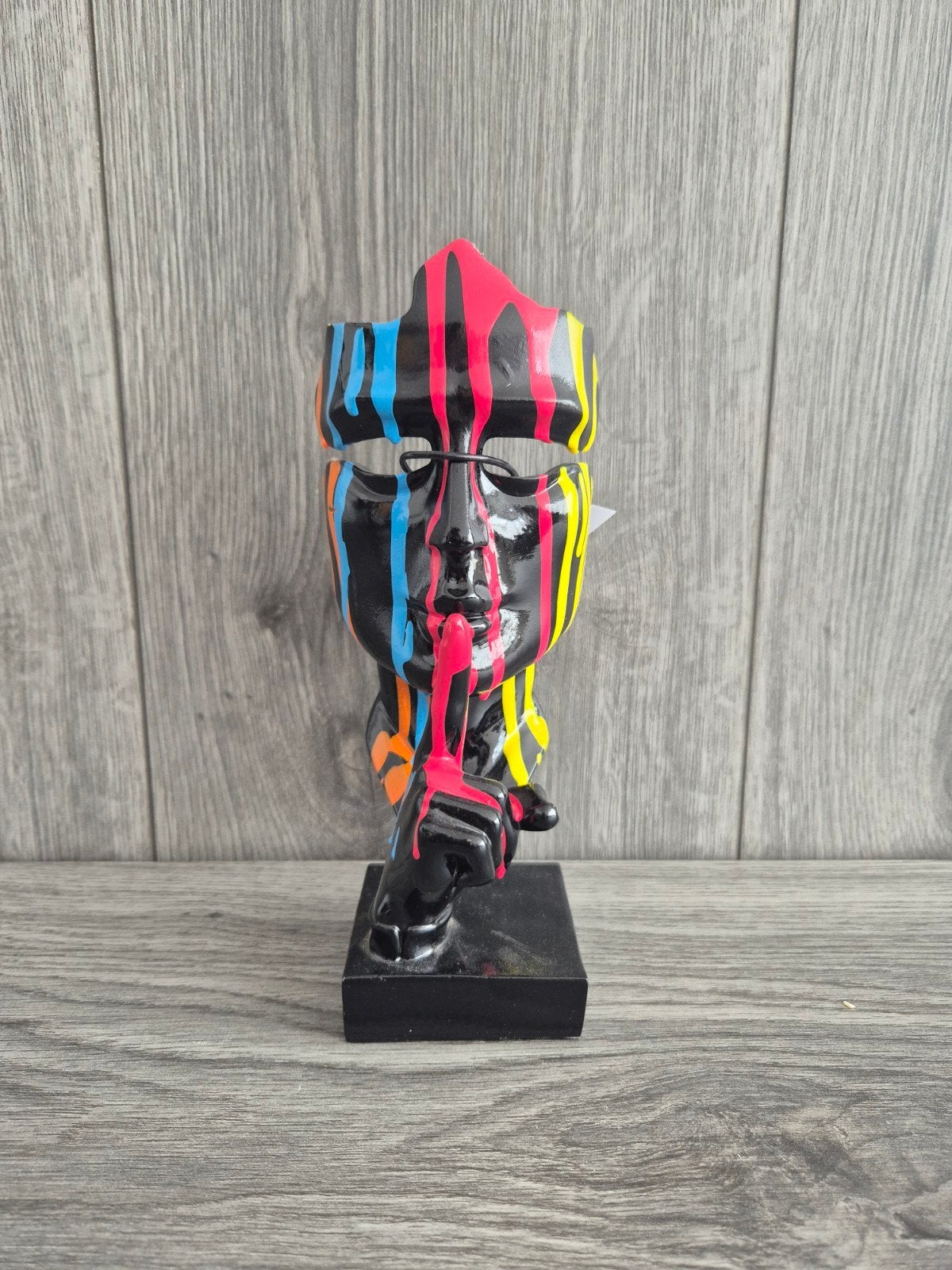 Modern Masker SST - 22cm - Polyester met Kleurrijke Verf, Antiek en Kunst, Ophalen, Kunststof, Masker, 20 - 50 cm