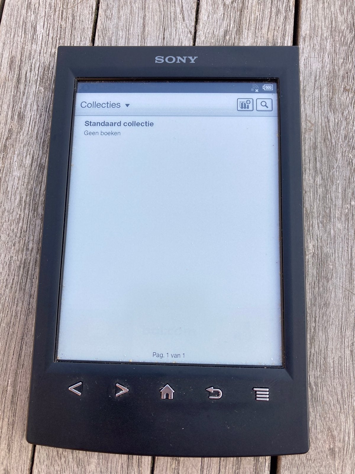 Sony e-reader PRS-T2N zwart, Ophalen, Gebruikt, 10 inch, Bescherming voor- en achterkant