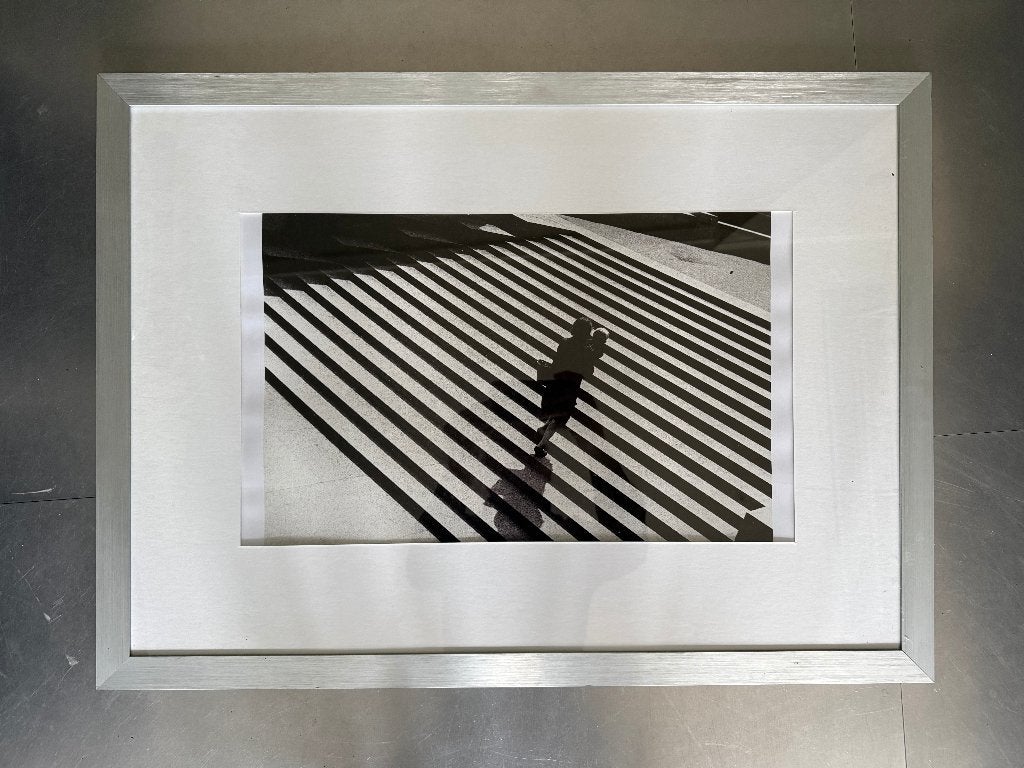 fotolijst wissellijst 50x70 met passe-partout, Ophalen, Gebruikt, Zilver, Hangend