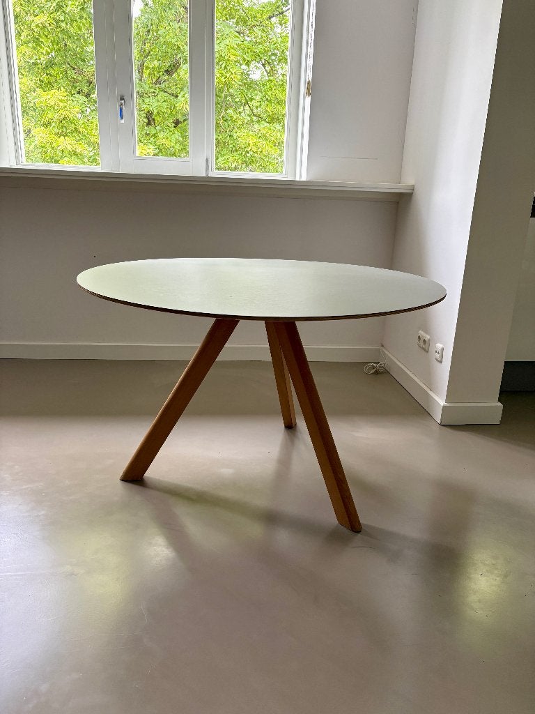 HAY design eettafel - Copenhague - 120cm, Ophalen, Scandinavisch, Zo goed als nieuw, Vier personen