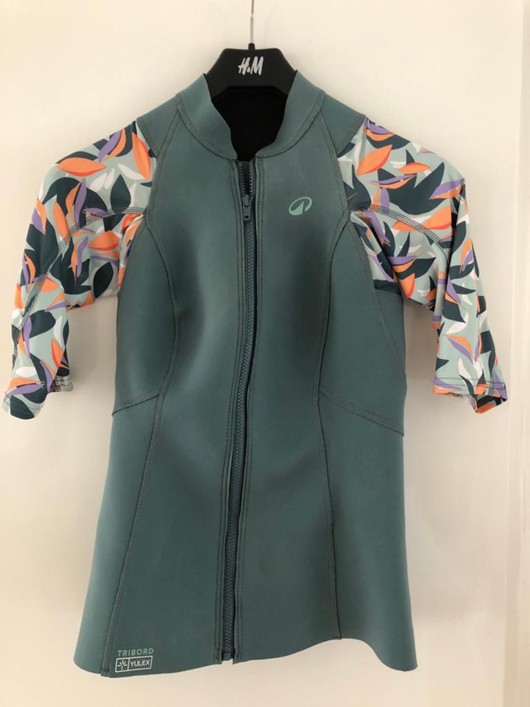 Wetsuit Decathlon Tribord, maat M, mintgroen, zo goed als ni, Ophalen of Verzenden, Zo goed als nieuw