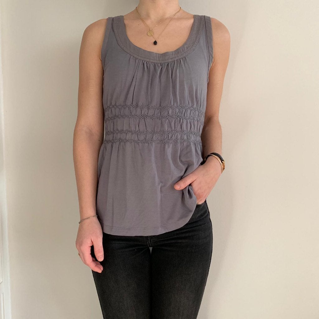 NIEUW: Grijze zomertop van Noa Noa - maat 36/S., Ophalen of Verzenden, Lange mouw, Maat 36 (S), Grijs