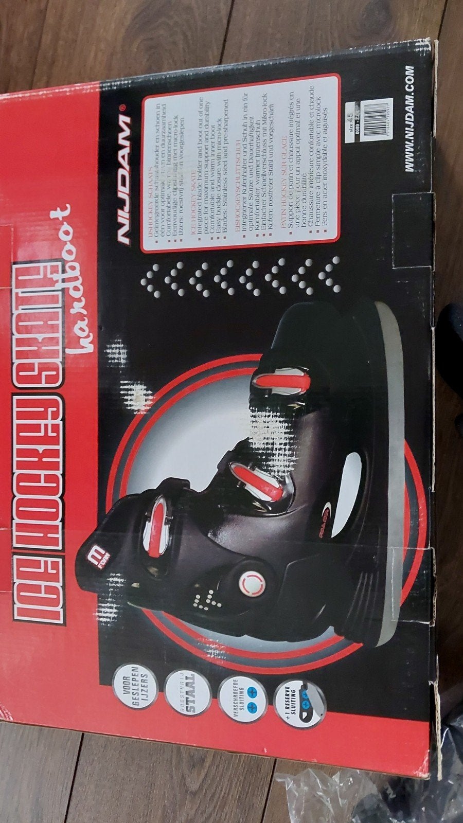 Nijdam IJshockeyschaatsen Hardboot - Maat 45, Ophalen, Nieuw, IJshockeyschaatsen, Nijdam