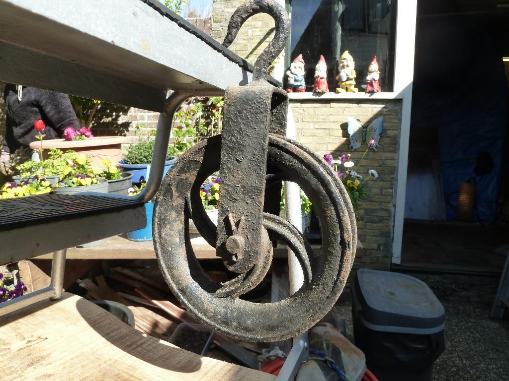 oude katrol, Ophalen of Verzenden, Gebruikt, Overige typen, Zeilboot of Motorboot
