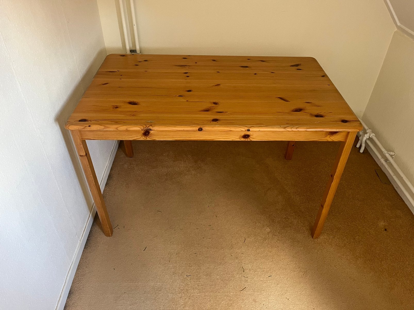 rechthoekige IKEA Ingo eettafel grenen gratis, Ophalen, Gebruikt, 100 tot 150 cm, 50 tot 100 cm