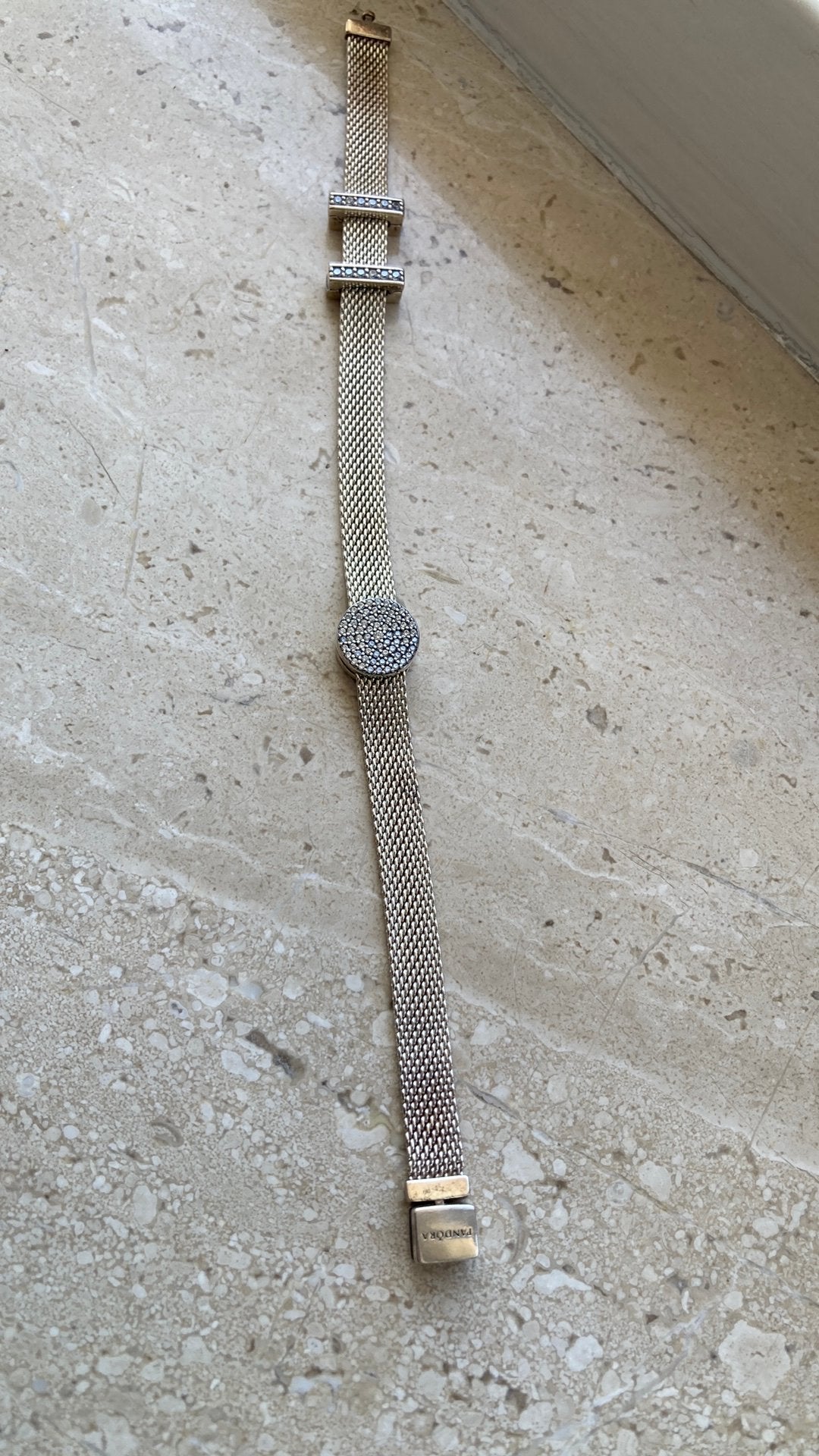 Armband (Pandora) €27.50, Ophalen of Verzenden, Zo goed als nieuw, Staal, Esprit