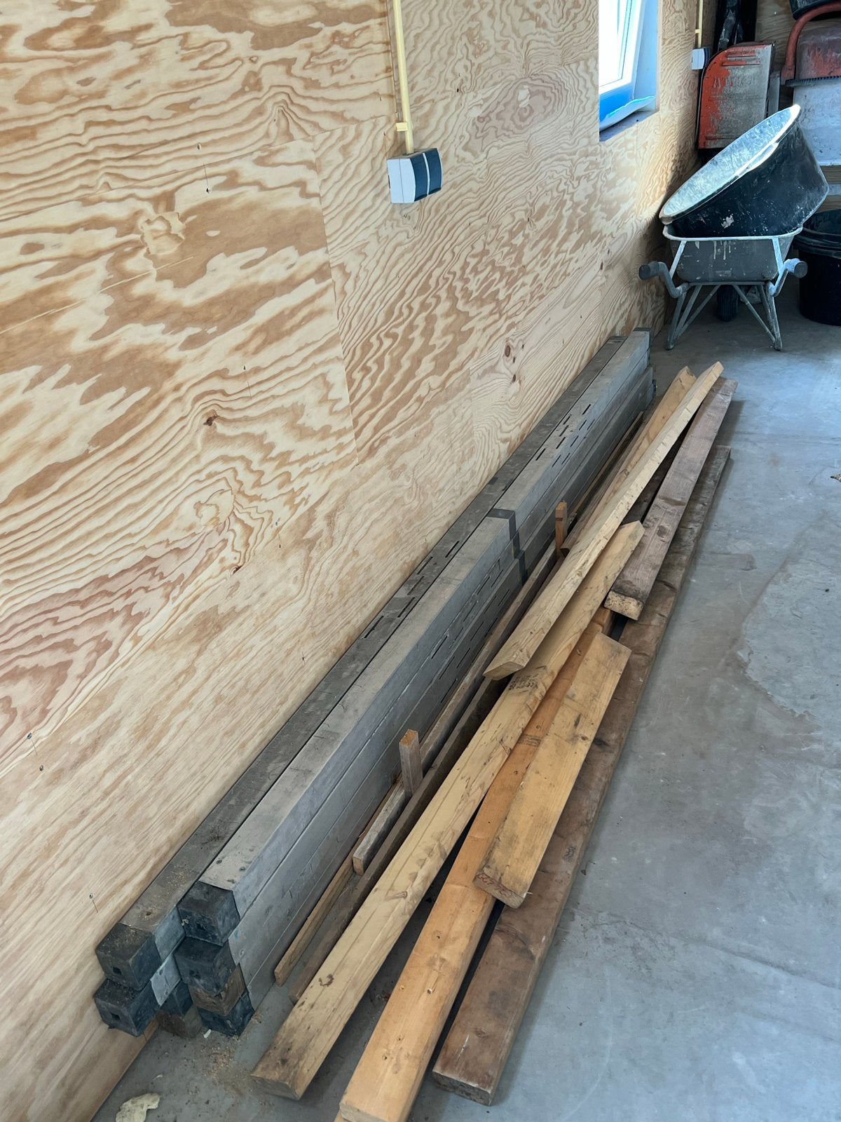 8 stuks aluminium metsel profielen, Ophalen, Gebruikt