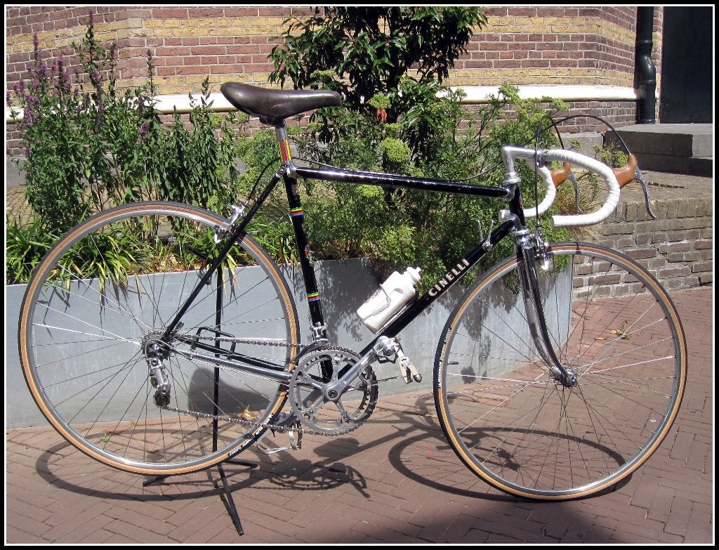Cinelli Super Corsa 1977 Collector item 54 cm C-T Campagnolo, Fietsen en Brommers, 28 inch, Gebruikt, Velgrem, 53 tot 57 cm