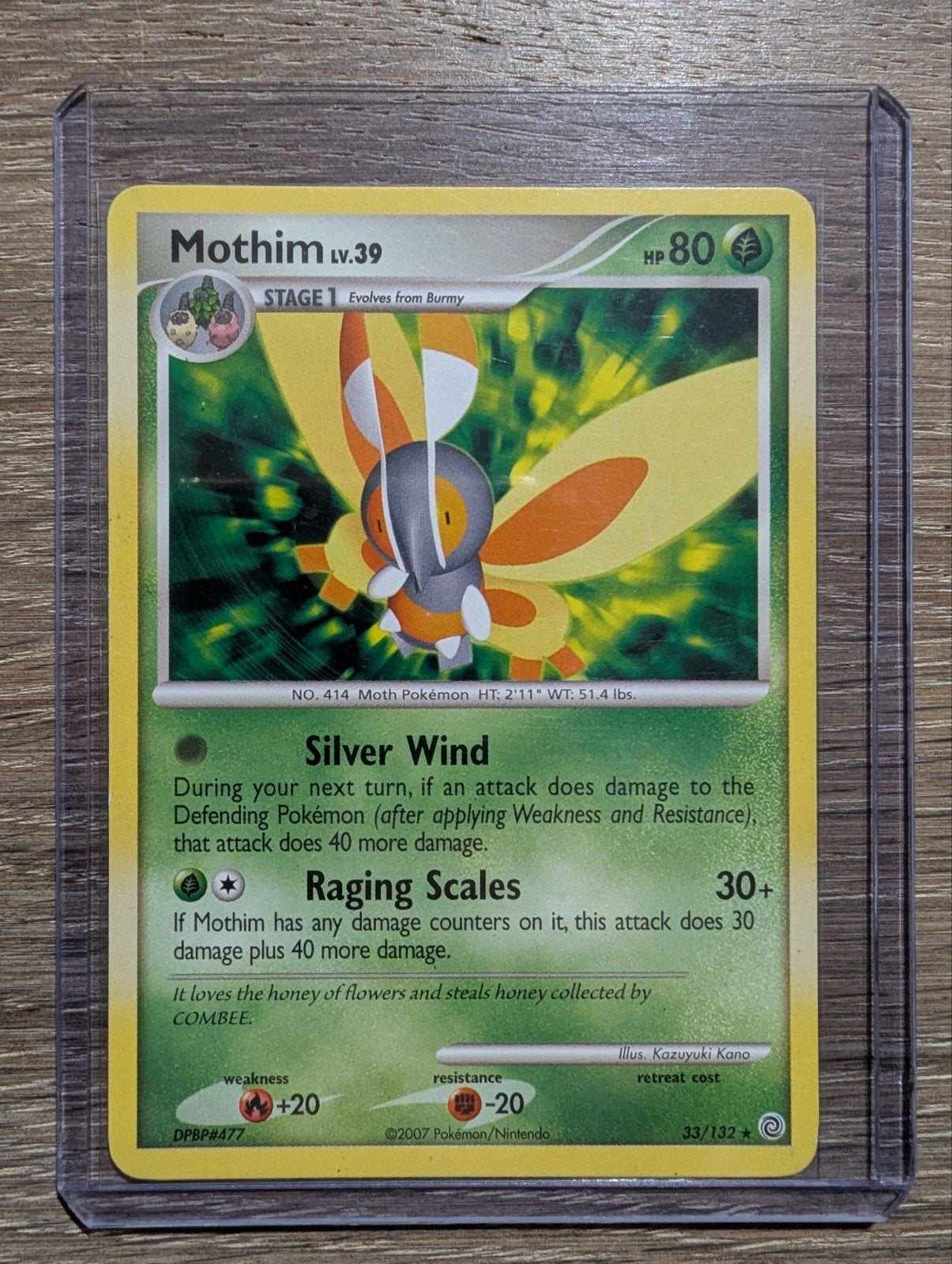 Mothim uit D&P Secret Wonders 33/132, Ophalen of Verzenden, Zo goed als nieuw, Losse kaart
