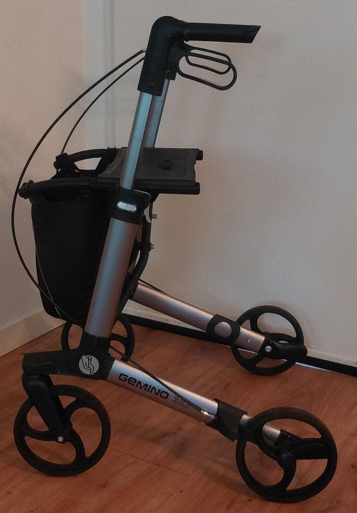 Rollator Gemino 30 L + Boodschappen Tas ( 7.1 kg ), Ophalen of Verzenden, Lichtgewicht, Zo goed als nieuw