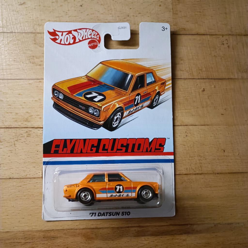 HOT WHEELS FLYING CUSTOM 71 DATSUN 510, Ophalen of Verzenden, Nieuw, Auto