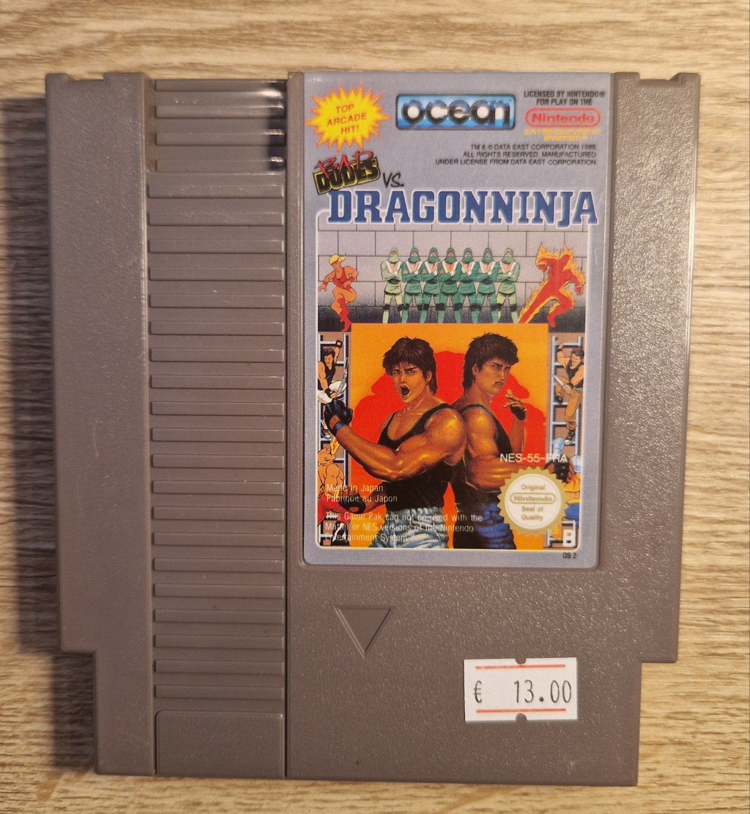 Bad Dudes vs dragon ninja Nintendo NES PAL B, Vechten, 1 speler, Eén computer, Ophalen of Verzenden