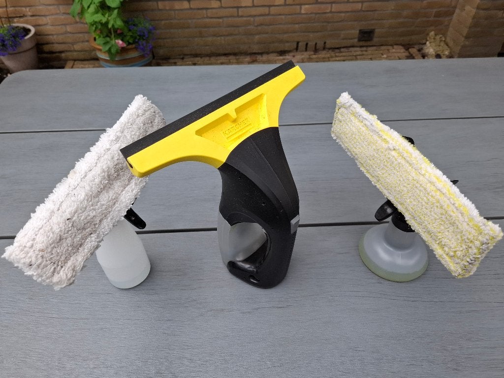 Ruitenreiniger set karcher, Huis en Inrichting, Schoonmaakartikelen, Ophalen of Verzenden, Raamwisser of Trekker