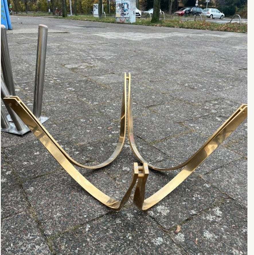 Roger Sprunger voor Dunbar USA salontafel Goudkleur, Huis en Inrichting, Ophalen, Gebruikt, 50 tot 100 cm, Rond