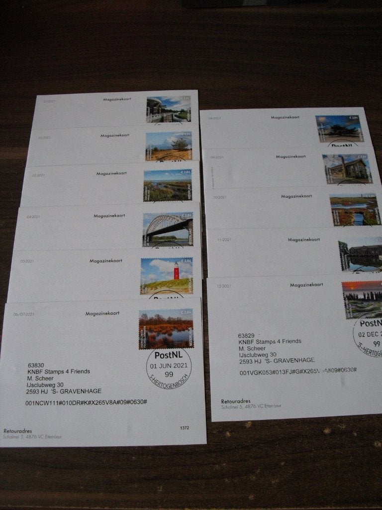 Sandd Magazinekaarten 2021 (3395), Postzegels en Munten, Postzegels | Nederland, Verzenden