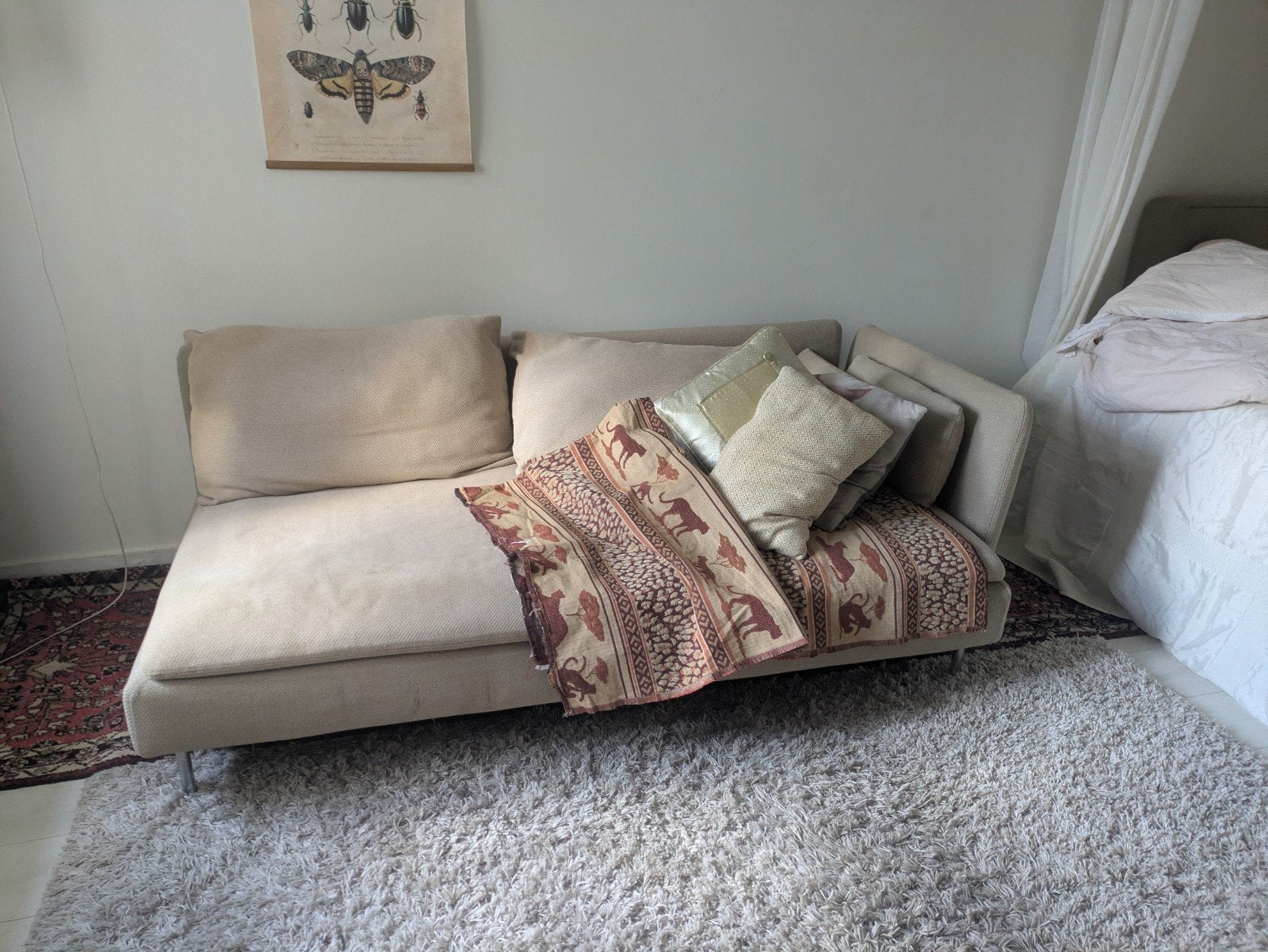 ikea van beige, Ophalen, Gebruikt, Driepersoons