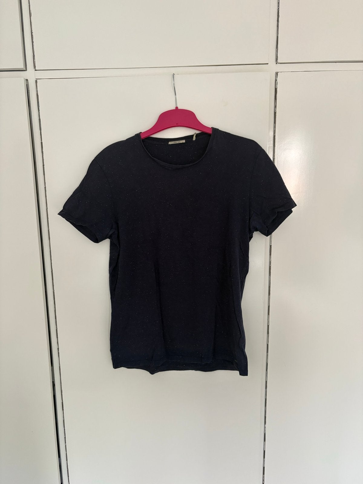 Donkerblauw T-shirt met ronde hals - IKKS - Maat M, Ophalen of Verzenden, Gedragen, Overige maten, Blauw