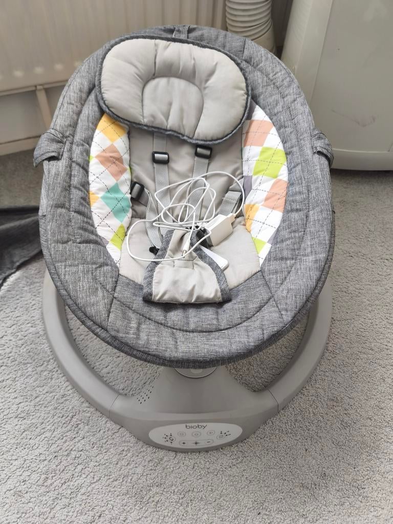 Bioby Wipstoel met Muziek en Trillingen, Kinderen en Baby's, Wipstoeltjes, Overige merken, Verstelbaar, Wipstoel, Ophalen of Verzenden
