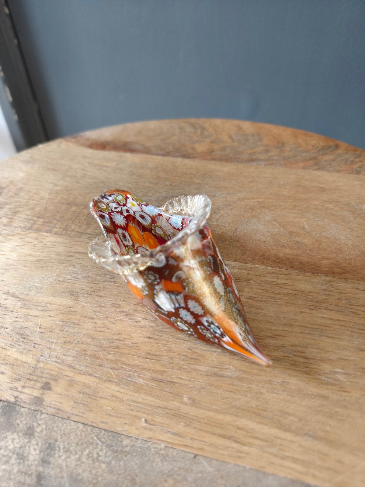 Murano glazen muiltje met millefiori techniek, Ophalen of Verzenden