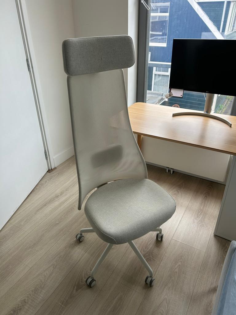 IKEA JÄRVFJÄLLET Bureaustoel - office chair, Huis en Inrichting, Bureaustoelen, Ophalen, Zo goed als nieuw, Grijs, Bureaustoel